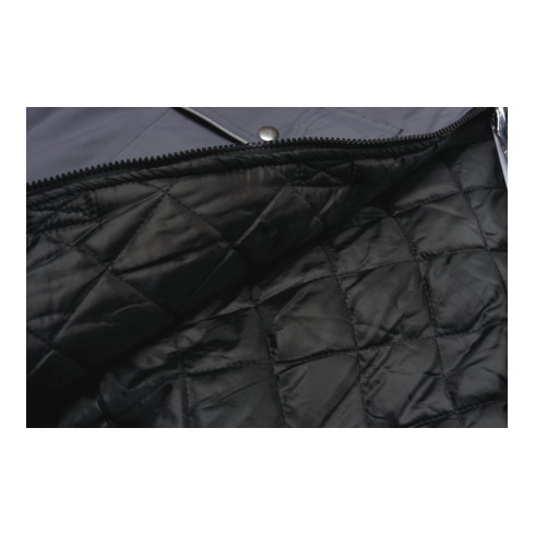 Planam Winter Blouson Canvas 320 grau/schwarz