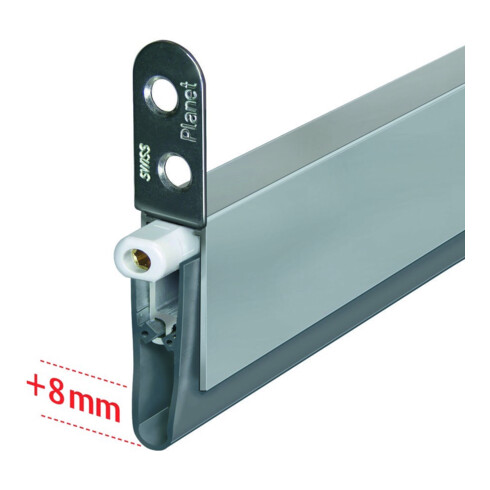 PLANET ASSA ABLOY Joint d'étanchéité de porte HS, 1085mm Aluminium
