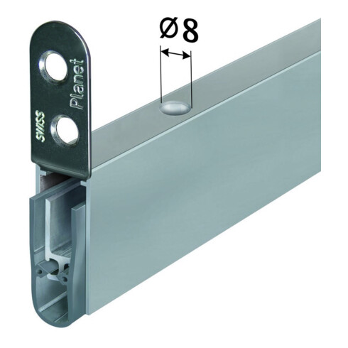 PLANET ASSA ABLOY Joint d'étanchéité de porte HS, 960 mm Aluminium