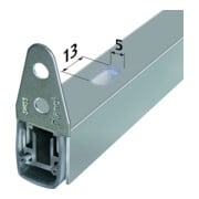 PLANET ASSA ABLOY Joint d'étanchéité de porte MF, 1085 mm Aluminium-5