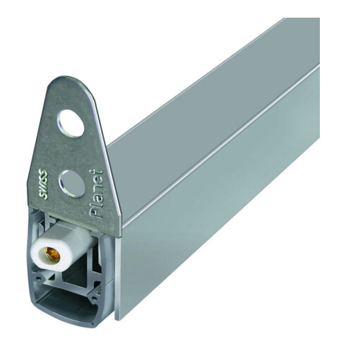 PLANET ASSA ABLOY Joint d'étanchéité de porte MF, 1210 mm Aluminium