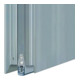 PLANET ASSA ABLOY Joint d'étanchéité de porte MF, 1210 mm Aluminium-4