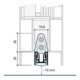 PLANET ASSA ABLOY Joint d'étanchéité de porte MF, 960 mm Aluminium-2
