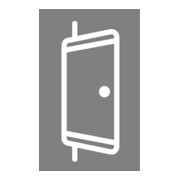 PLANET ASSA ABLOY Joint d'étanchéité de porte US, 1085 mm Aluminium-5