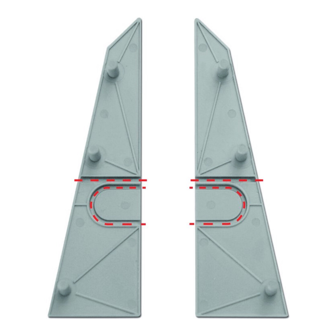 PLANET ASSA ABLOY Profil de finition plinthe, 1150 mm aluminium anodisé argenté