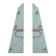 PLANET ASSA ABLOY Profil de recouvrement plinthe, 750 mm aluminium anodisé argenté-5