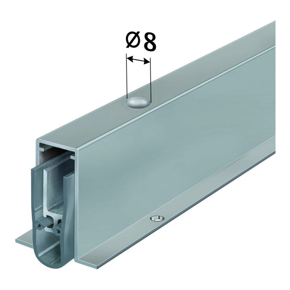PLANET ASSA ABLOY Türabsenkdicht FT, 750mm Aluminium