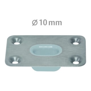 Planet Benne à fond plat BM Ø10INOX acier inoxydable plastique