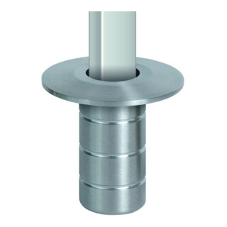 Planet Bodenmulde BM-R BINOX Edelstahl 5 x 13 mm