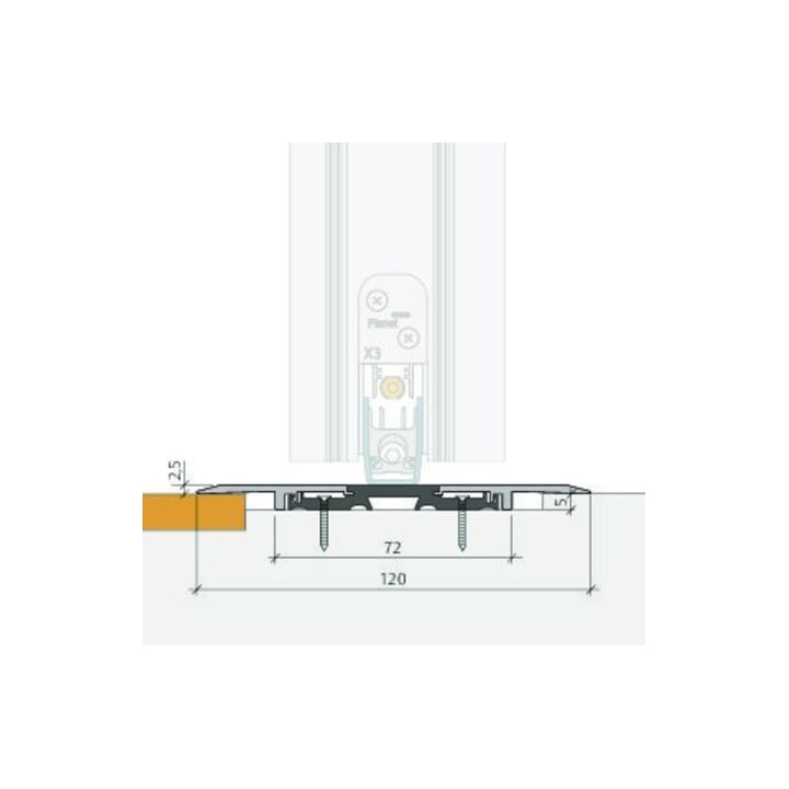Planet Flachschwelle F120 C1190 mm