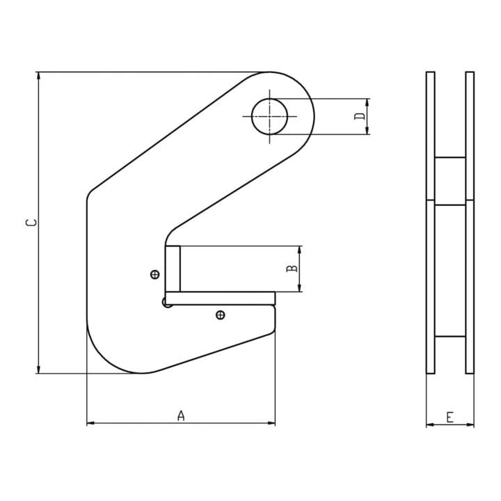 Planeta Collier de levage de tuyau PPC-1,5 Capacité 1500 kg