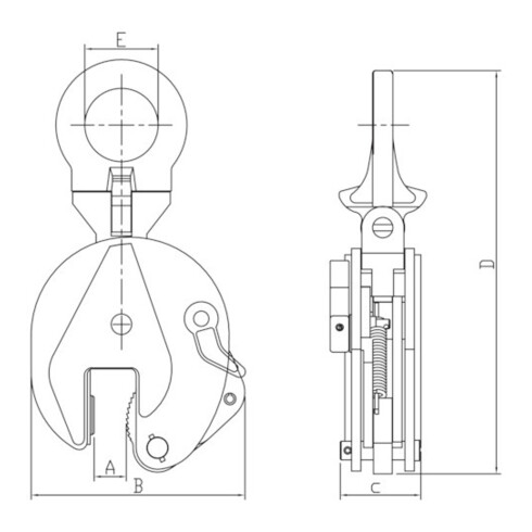 Planeta Hebeklemme SLC-1 Tragfähigkeit 1000 kg