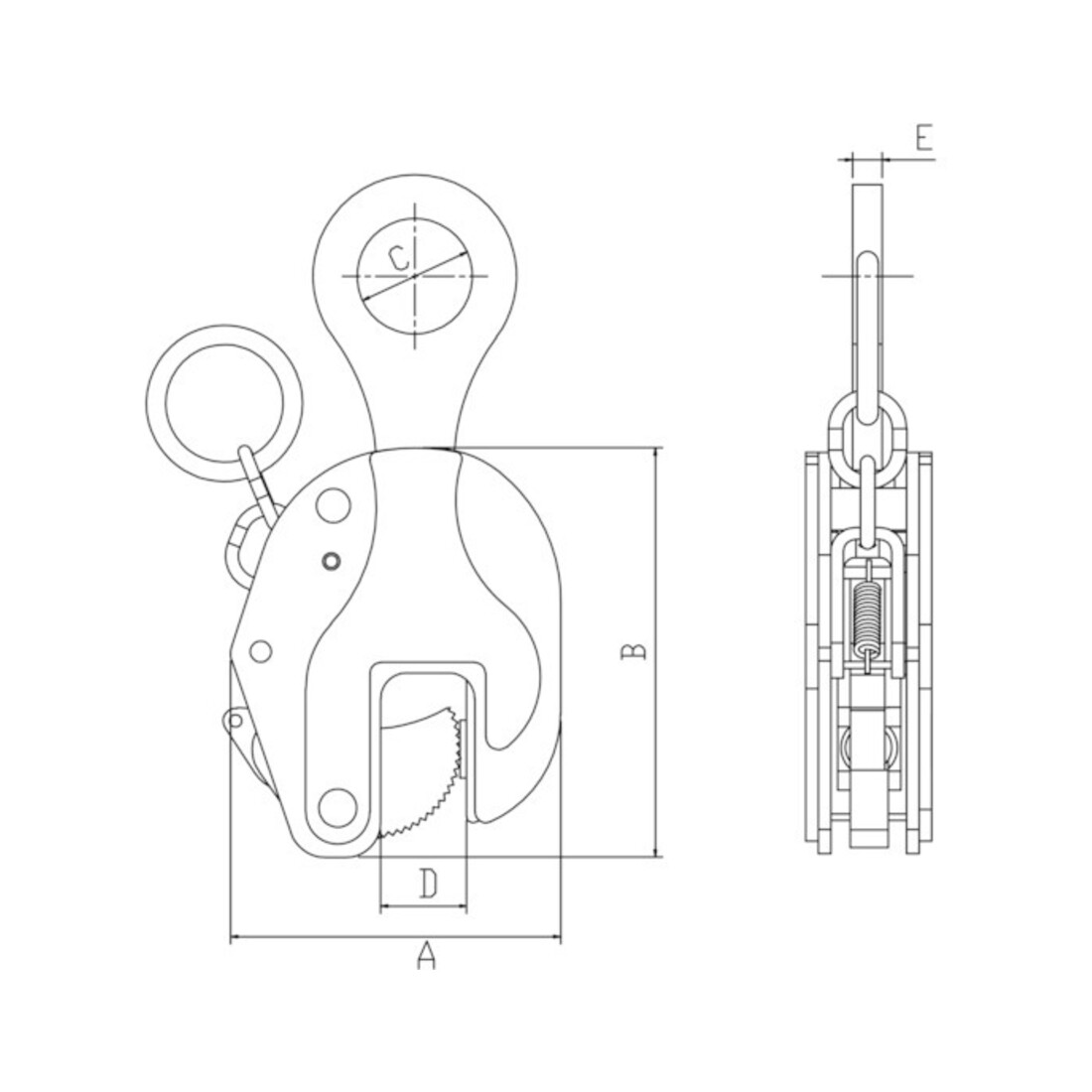 Planeta Hebeklemme VLC-2 Tragfähigkeit 2000 kg