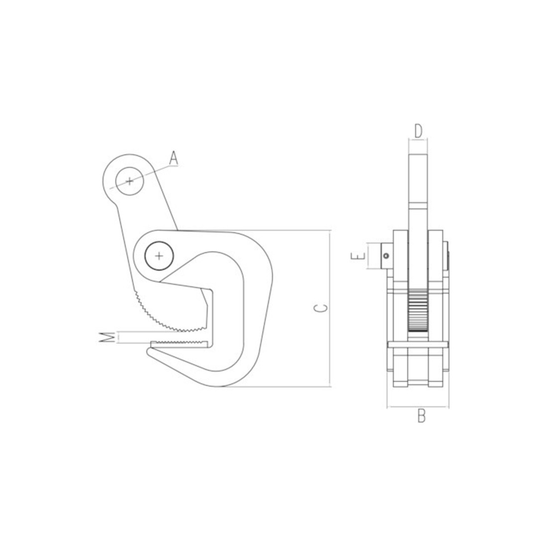 Planeta Pince de levage HPC-2-2 Capacité 2000 kg