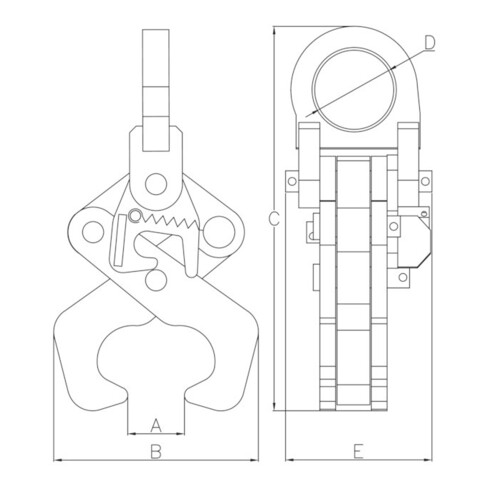 Planeta Pince porteuse RG-2 Capacité 2000 kg