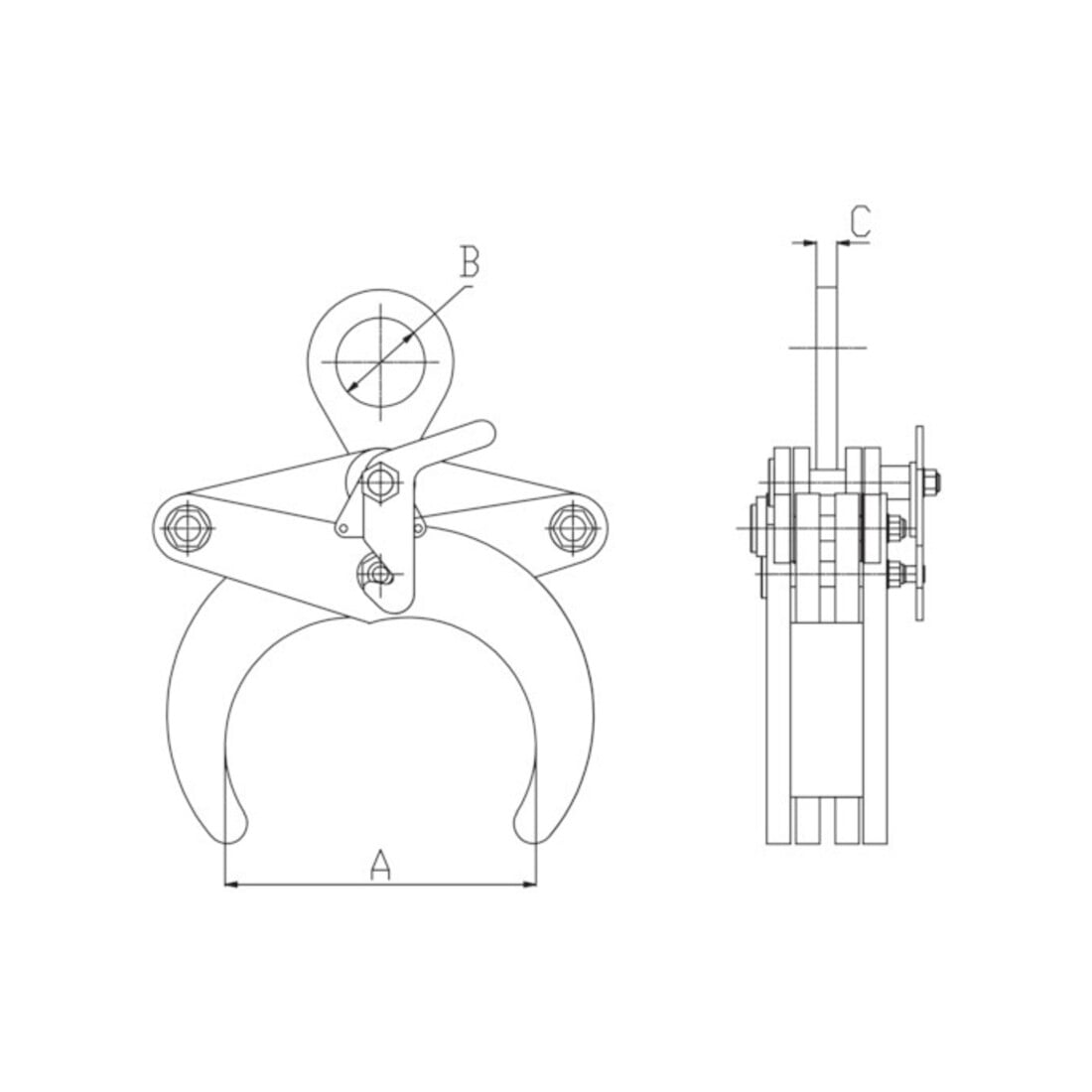 Planeta Rundmaterialgreif RTG-0,5 Tragfähigkeit 500 kg