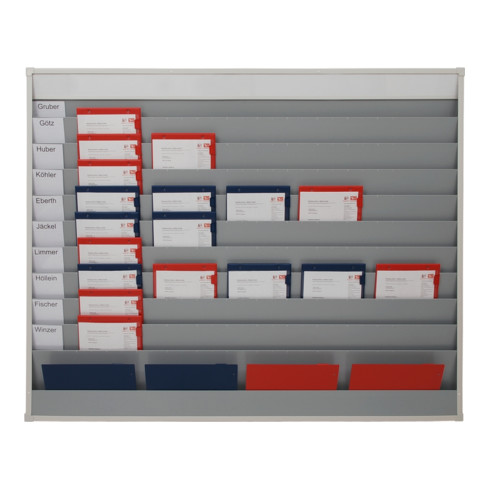 Planificateur d'atelier Eichner A4 pour atelier 10 rails 1580 x 1282 x 78 mm