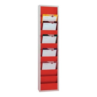 Planificateur d'atelier H1278xl315xP74 mm rouge pompier, RAL 3000 1 rangées
