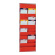 Planificateur d'atelier H1278xl554xP74 mm rouge pompier, RAL 3000 2 rangées-1