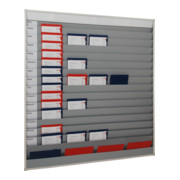 Planificateur d'atelier H1765xl1580xP78 mm 15 rails gris-1