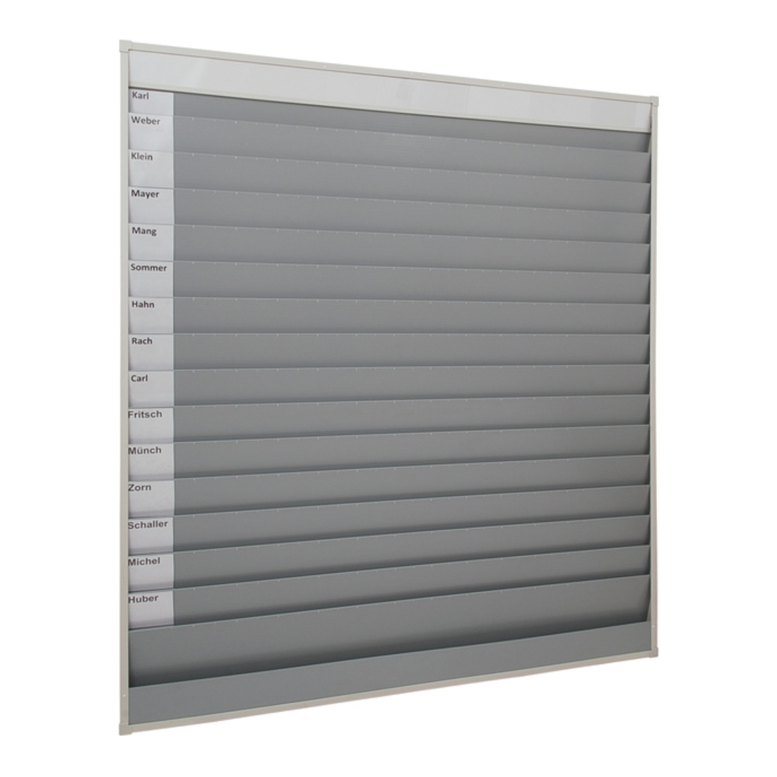 Planificateur d'atelier H1765xl1580xP78 mm 15 rails gris