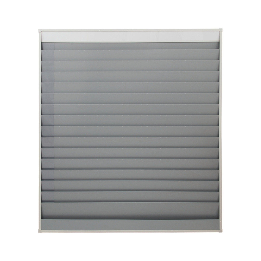 Planificateur d'atelier H1765xl1580xP78 mm 15 rails gris
