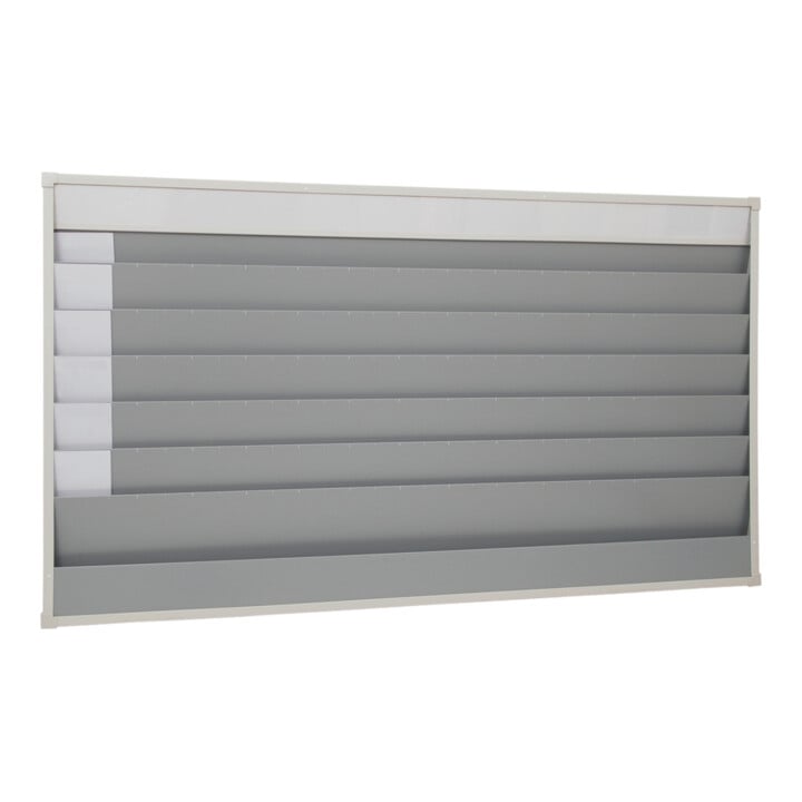 Planificateur d'atelier H900xl1580xP78 mm 6 rails gris