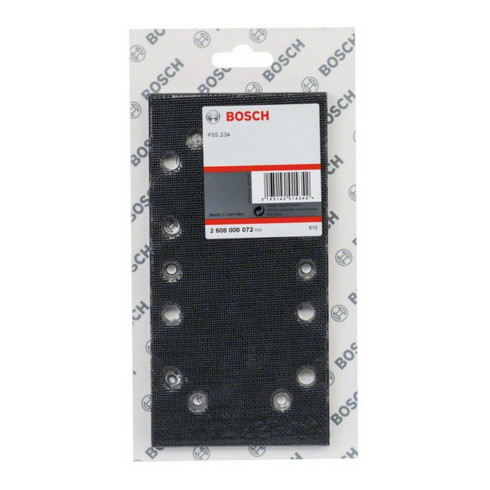Plaque abrasive Bosch 182 x 92 mm pour GSS avec adhérence Velcro®.