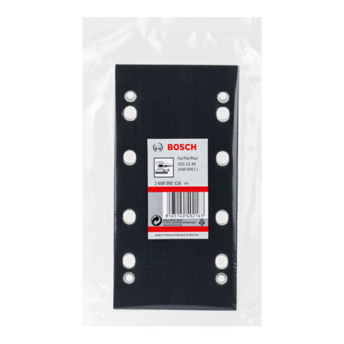 Plaque abrasive Bosch 185 x 93 mm pour GSS 23 AE avec fixation auto-agrippante