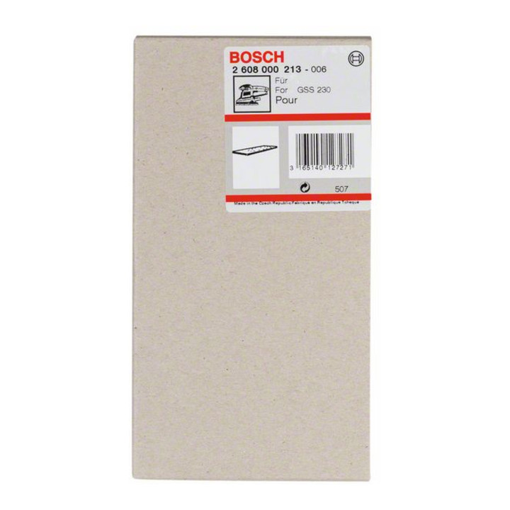 Plaque abrasive Bosch 185 x 93 mm pour GSS 230 A GSS 230 AE sans fixation Velcro