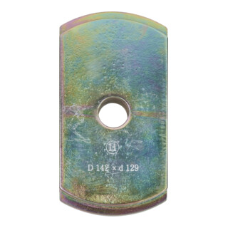 Plaque adaptatrice Fuso 330, Ø intérieur 129 mm, Ø extérieur 142 mm KS Tools