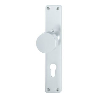 Plaque bouton Hoppe 58/202 Alu. F1 PZ