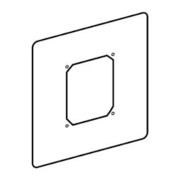 Plaque d'adaptation universelle Schell en acier inoxydable