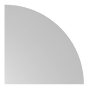 Plaque d'angle 90 degrés 800x800 mm gris clair