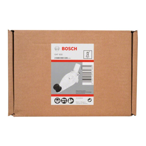 Plaque de base Bosch avec poignée et buse d'aspiration