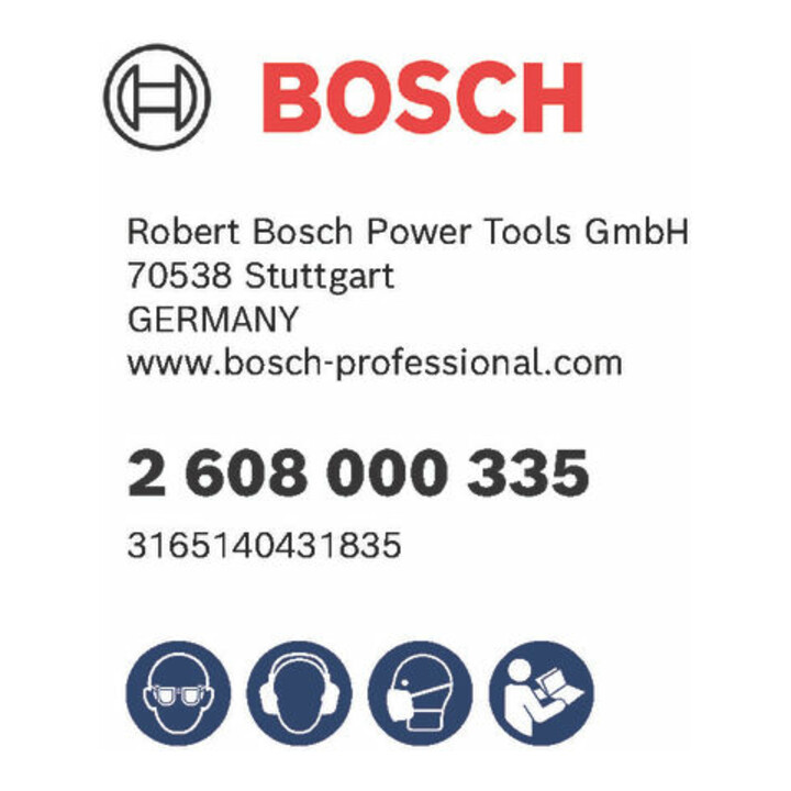 Plaque de base Bosch avec poignée et buse d'aspiration