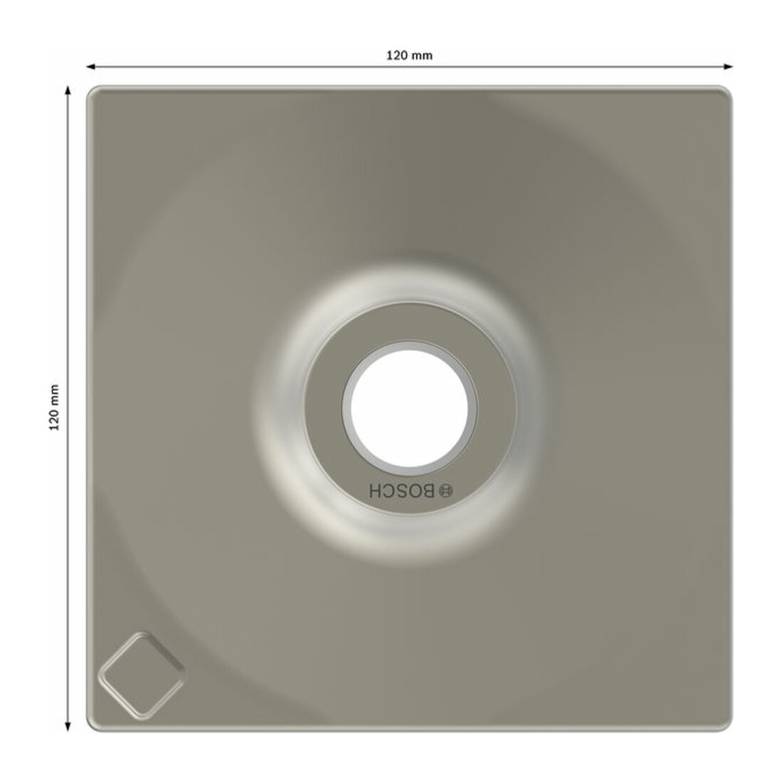 Plaque de battage Bosch 120 x 120 mm