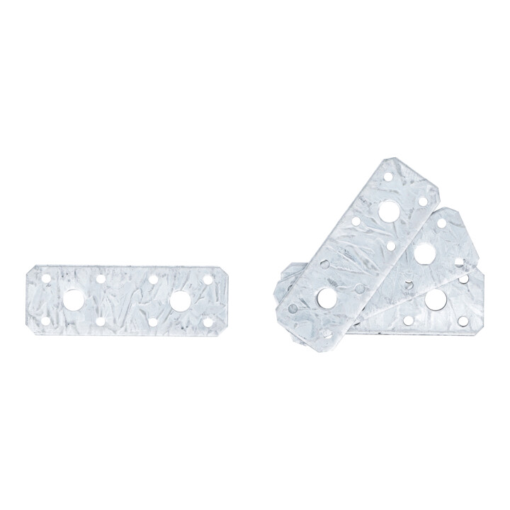 Plaque de fixation plate 100 x 35 x 2,5 mm 4 pièces BGS Do it yourself