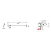 Plaque de montage Dorma f.TS 90 Impulse argent-4