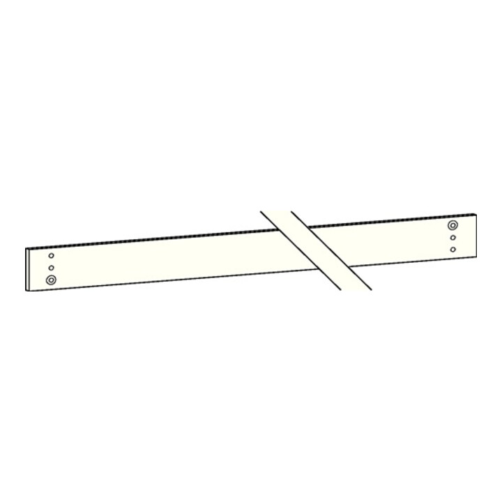 Plaque de montage Dorma pour coulissant G-EMR blanc 9010