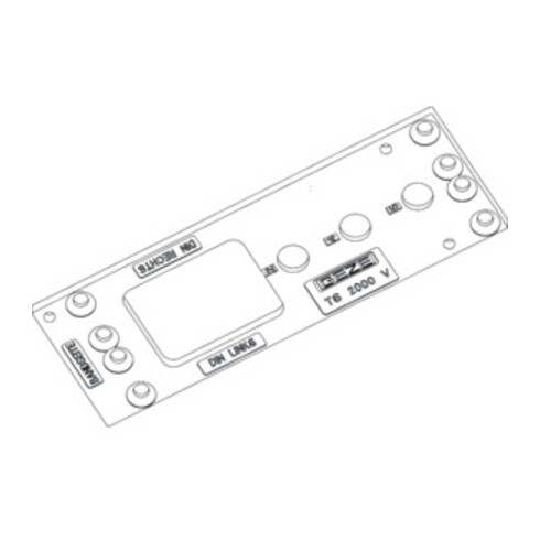 Plaque de montage GEZE blk f.TS 2000