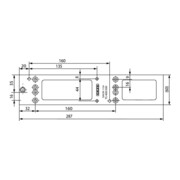 Plaque de montage GEZE f.TS 4000/TS 5000 blanc 9016-4