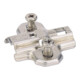 Plaque de montage Hettich Sys.9000 Intermat zinc moulé sous pression 1.5mm vis Euro prémontées-1