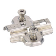Plaque de montage Hettich Sys.9000 Intermat zinc moulé sous pression 3mm vis Euro prémontées-1