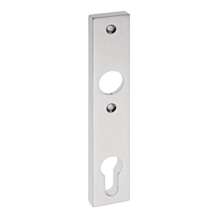 Plaque de porte intérieure pour boîtiers de fermeture PZ Entf.72mm Alu F1 couleur naturelle li./re.