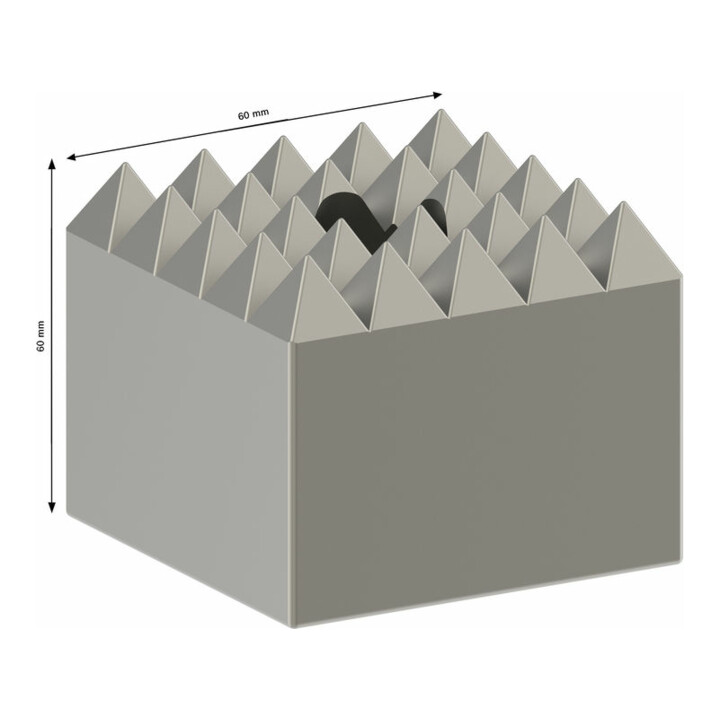 Plaque de stockage Bosch 60 x 60 mm 5 x 5 x 5
