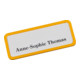 Plaque nominative Eichner magnétique 81 x 33 mm jaune-1
