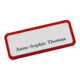 Plaque nominative Eichner magnétique 81 x 33 mm rouge-1