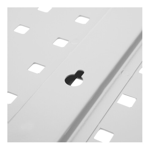 Plaque perforée STIER pour mur d'atelier, 500x450 mm, gris clair