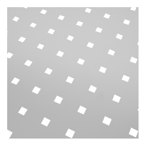 Plaque perforée STIER pour mur d'atelier, 500x450 mm, gris clair